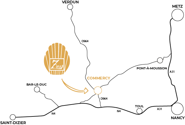 Plan d'accès à La Boîte à Madeleines